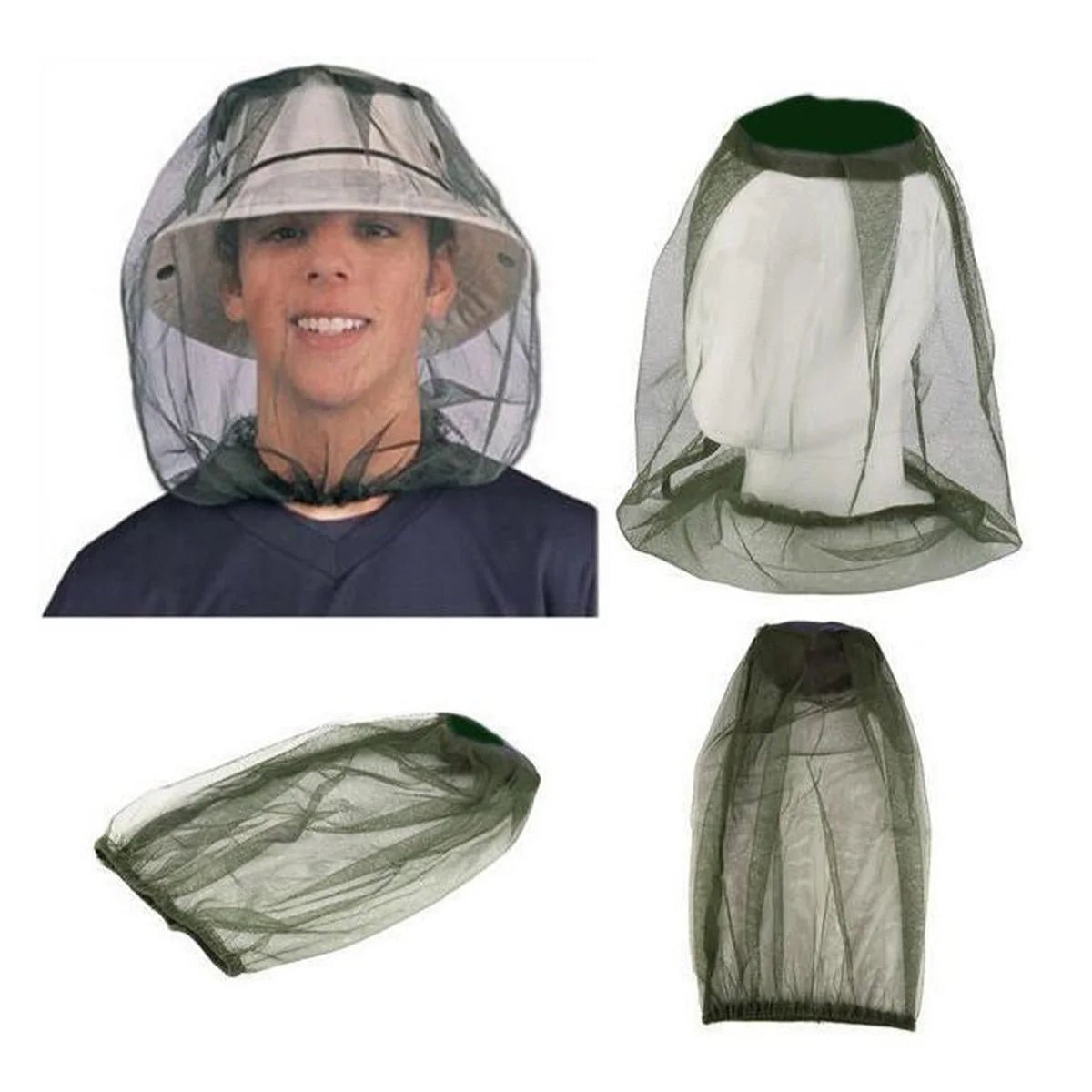 1pc mosquito net hat, insect - proof hat, fishing hat, mosquito - proof hat for Outdoor hiking field camping travel Hat ﻿ - Avero