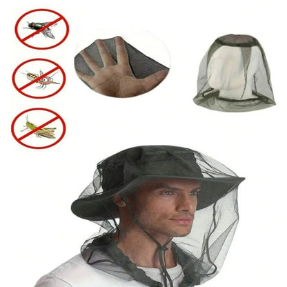 1pc mosquito net hat, insect - proof hat, fishing hat, mosquito - proof hat for Outdoor hiking field camping travel Hat ﻿ - Avero