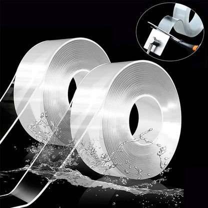 1pc Strong Double - sided Tape, Can Be Cleaned And Reused. Transparent Double - sided Tape Use for Kitchen, Bathroom, Office - Avero