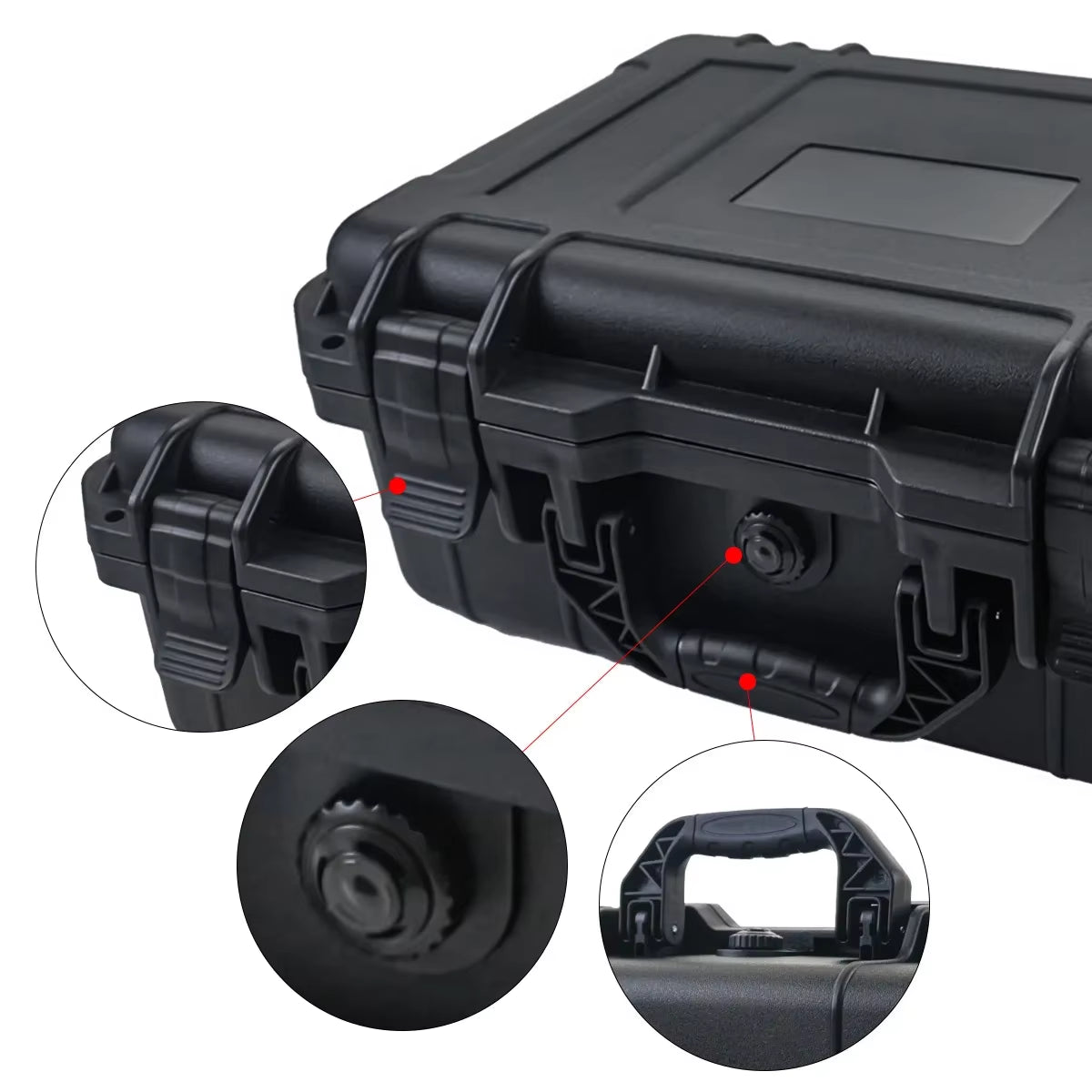 1Pc Waterproof Hard Carry Case Bag Tool Case with Pre - Cut Sponge Storage Box Safety Protector Organizer Hardware Toolbox - Avero
