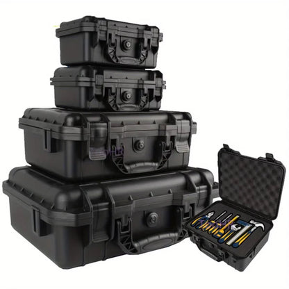 1Pc Waterproof Hard Carry Case Bag Tool Case with Pre - Cut Sponge Storage Box Safety Protector Organizer Hardware Toolbox - Avero