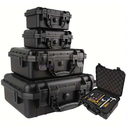 1Pc Waterproof Hard Carry Case Bag Tool Case with Pre - Cut Sponge Storage Box Safety Protector Organizer Hardware Toolbox - Avero