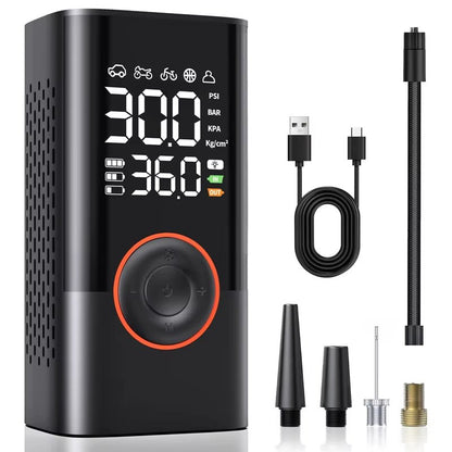 1Pc Wireless Car Air Compressor Air Pump Electric Tire Inflator Pump for Motorcycle Bicycle Boat AUTO Tyre Balls Inflatable - Avero