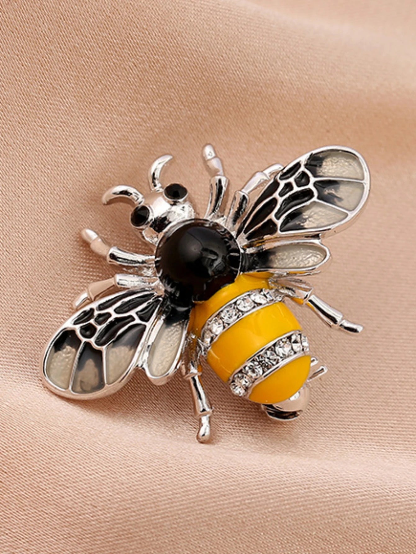 1PC Women's Fashion Trend Personalized Imitation Pearl Bee Brooch Pin Jewelry Suitable for Outdoor Dating, Party, Festival Gifts - Avero