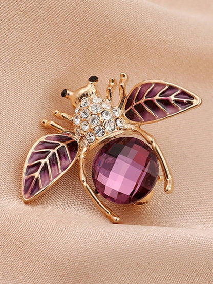 1PC Women's Fashion Trend Personalized Imitation Pearl Bee Brooch Pin Jewelry Suitable for Outdoor Dating, Party, Festival Gifts - Avero