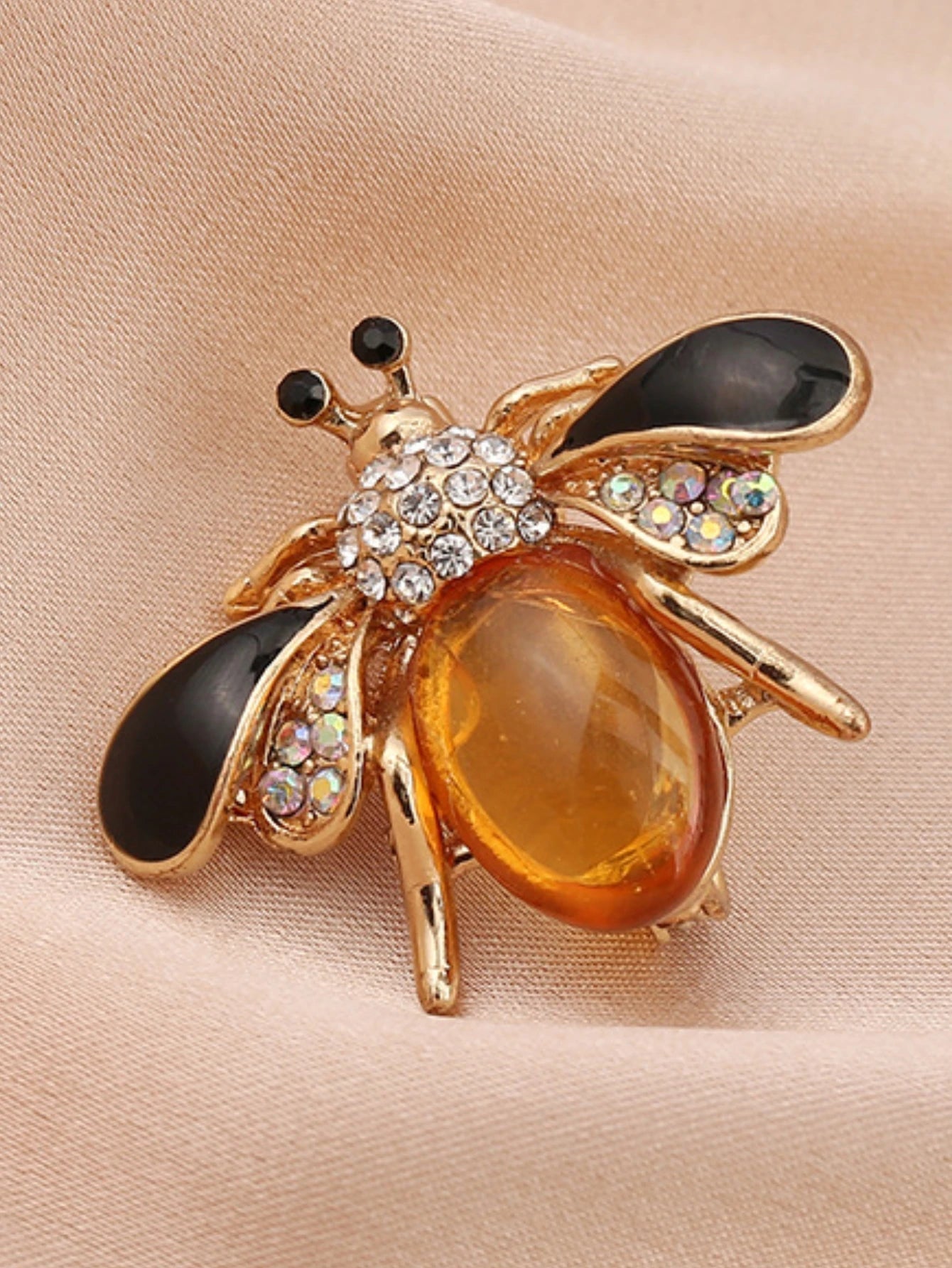 1PC Women's Fashion Trend Personalized Imitation Pearl Bee Brooch Pin Jewelry Suitable for Outdoor Dating, Party, Festival Gifts - Avero