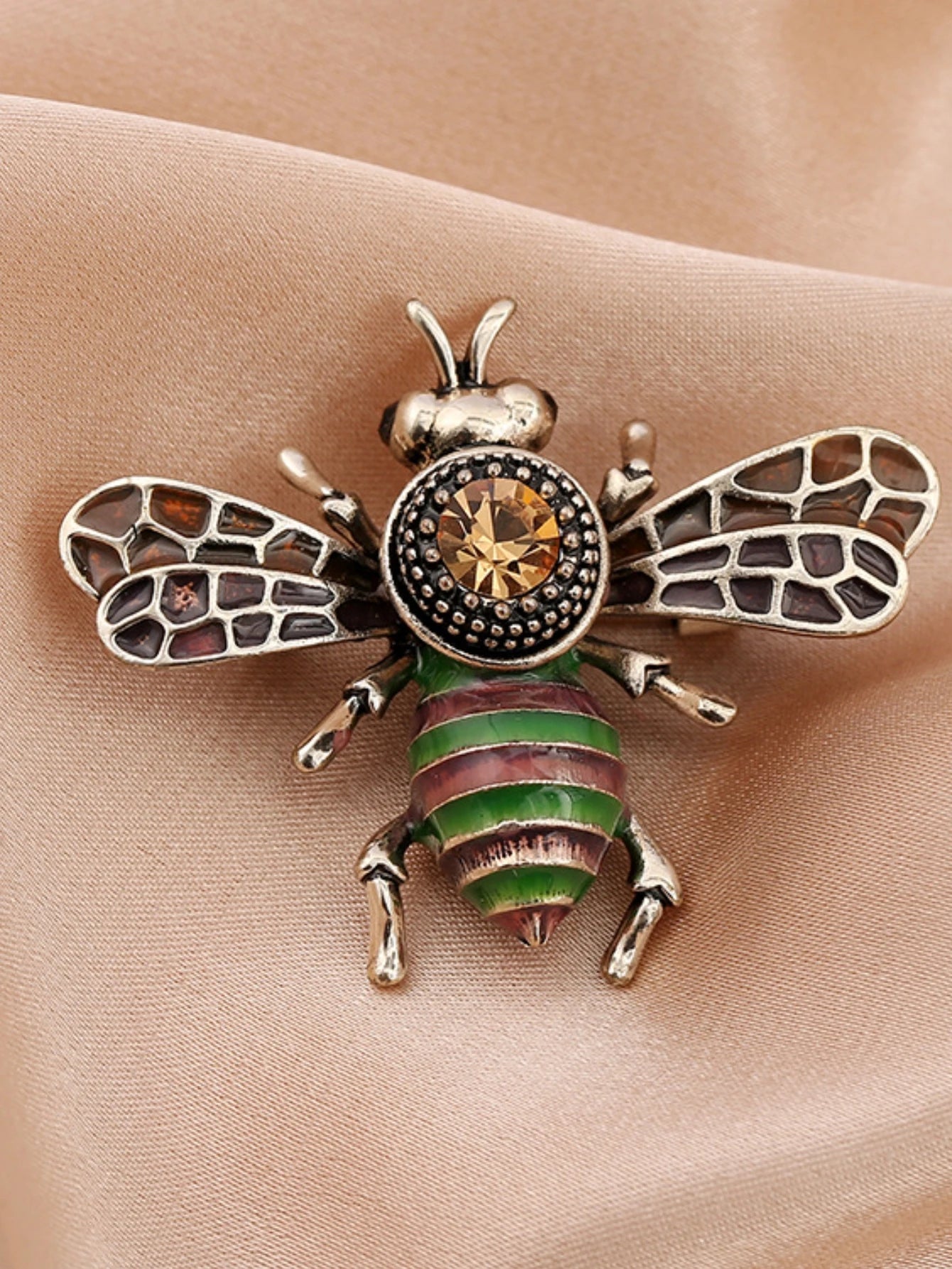 1PC Women's Fashion Trend Personalized Imitation Pearl Bee Brooch Pin Jewelry Suitable for Outdoor Dating, Party, Festival Gifts - Avero