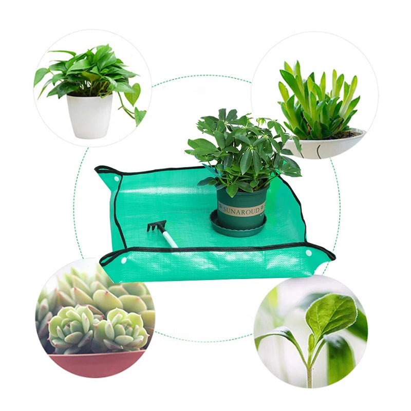 1pcs Planting Mat 50cm - 100cm Gardening Potting Pad Foldable Garden Plant Flower Pot Transplanting Waterproof Mats - Avero