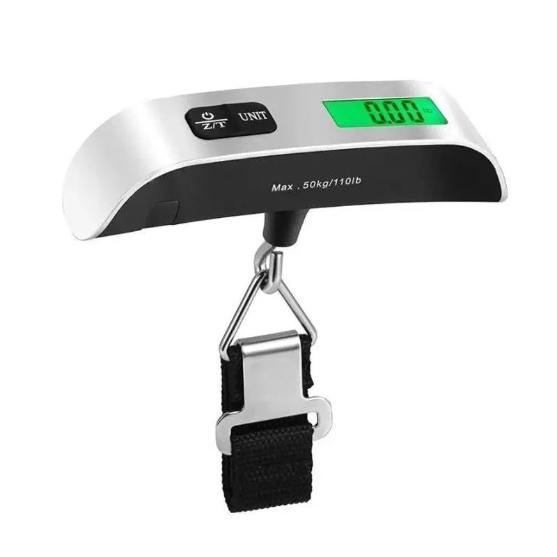 1pcs Portable Scale Digital LCD Display 110lb/50kg Electronic Luggage Hanging Suitcase Travel Weighs Baggage Bag Weight Balance - Avero