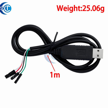 1PCS USB to COM Module Cable: USB to RS232 TTL UART Auto Converter with PL2303HX - Avero