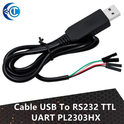 1PCS USB to COM Module Cable: USB to RS232 TTL UART Auto Converter with PL2303HX - Avero