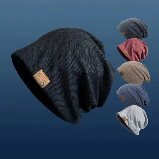 1Pcs Warm Knitted Beanie Hat for Men and Women - Fashionable Solidhip - Hop Style - Avero