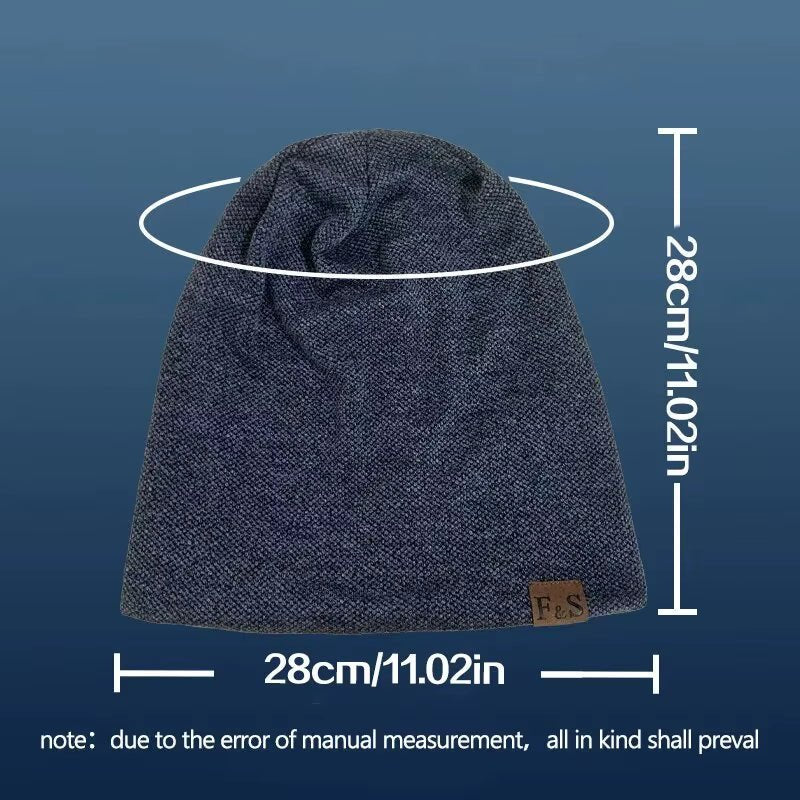 1Pcs Warm Knitted Beanie Hat for Men and Women - Fashionable Solidhip - Hop Style - Avero