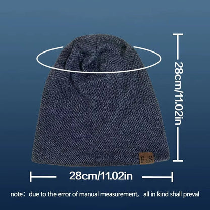 1Pcs Warm Knitted Beanie Hat for Men and Women - Fashionable Solidhip - Hop Style - Avero
