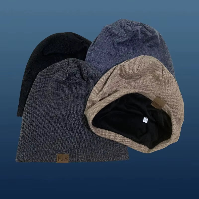 1Pcs Warm Knitted Beanie Hat for Men and Women - Fashionable Solidhip - Hop Style - Avero
