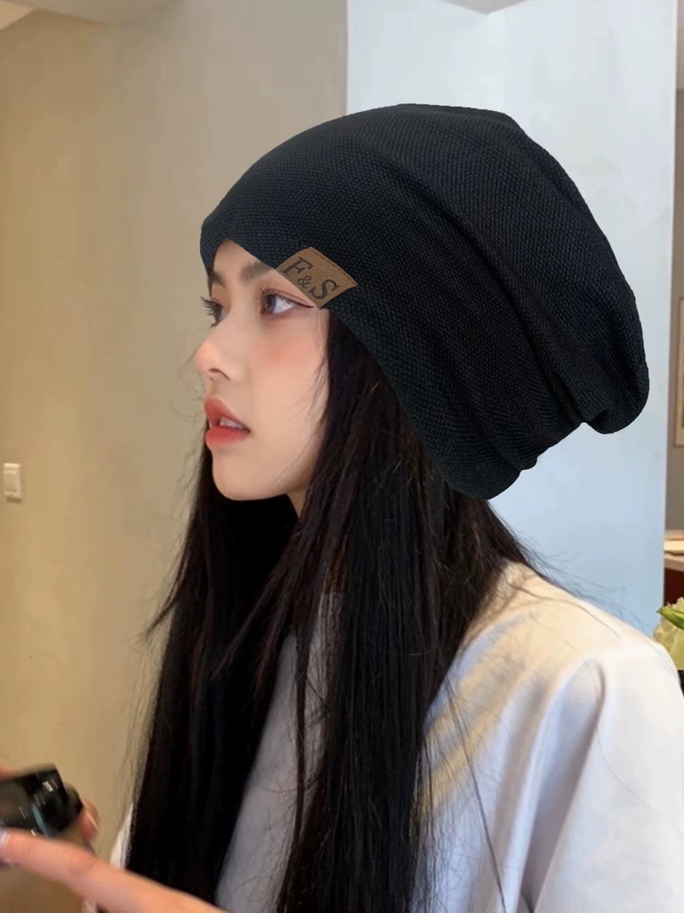 1Pcs Warm Knitted Beanie Hat for Men and Women - Fashionable Solidhip - Hop Style - Avero