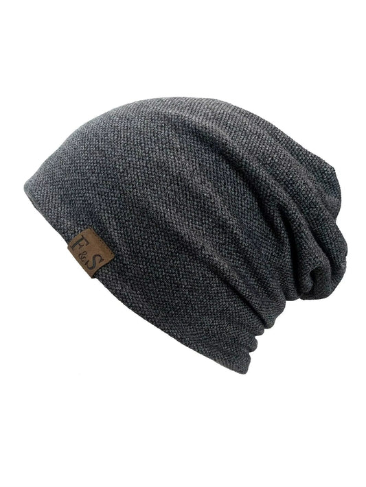 1Pcs Warm Knitted Beanie Hat for Men and Women - Fashionable Solidhip - Hop Style - Avero