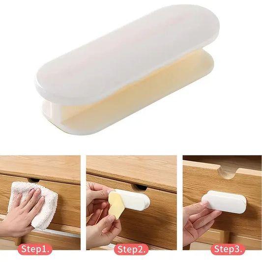 2 PCS Self - Adhesive Window, Cabinet & Drawer Handles - Ideal for Door, Wardrobe Sliding Door as an Organizing Auxiliary Device - Avero