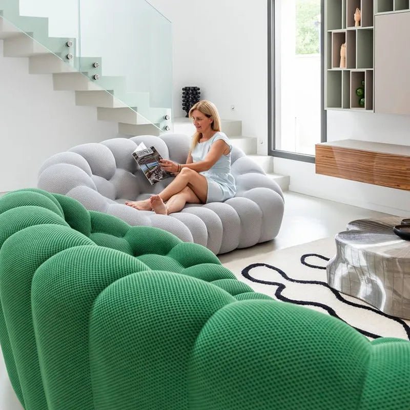 2 Seater Upholstered Bubble Sofa Modern Living Room Sectional Couch Sets Modular Lounge Comfortable Sofa Luxury Furniture - Avero