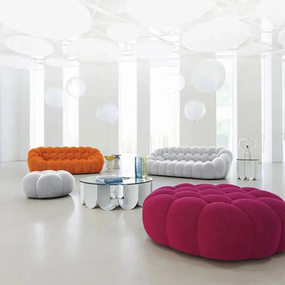 2 Seater Upholstered Bubble Sofa Modern Living Room Sectional Couch Sets Modular Lounge Comfortable Sofa Luxury Furniture - Avero