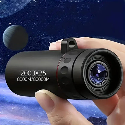 2000x25 HD Monocular Telescope Mini Portable Mobile Phone Telescope with Holder Outdoor Camping Hunting Birdwatching Telescopes - Avero