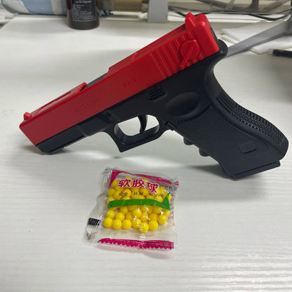 2025 New Soft Bullet and Airsoft Pistol Manual G17 G lock Toy Gun Lower Magazine Laser Outdoor Sports CS Game Weapon Kisd Gift - Avero