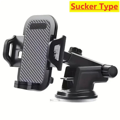 2025 NEW Universal Sucker Car Phone Holder 360° Windshield Car Dashboard Mobile Cell Support Bracket for Smartphones - Avero
