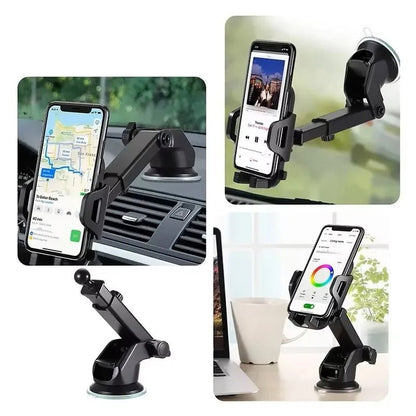 2025 NEW Universal Sucker Car Phone Holder 360° Windshield Car Dashboard Mobile Cell Support Bracket for Smartphones - Avero