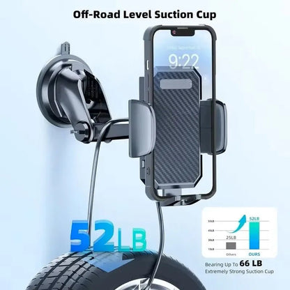 2025 NEW Universal Sucker Car Phone Holder 360° Windshield Car Dashboard Mobile Cell Support Bracket for Smartphones - Avero