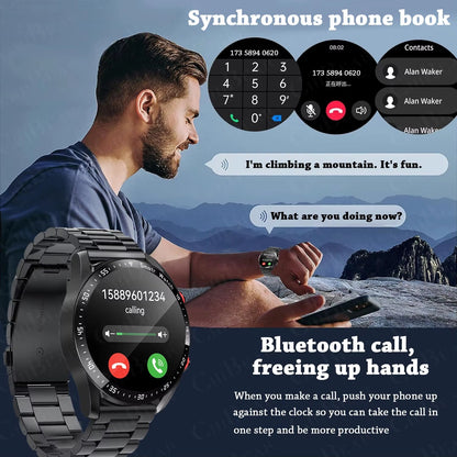 2025 New Voice Call Smart Watch Men GT Series 1.53 Inch AMOLED Screen Sports Watch ECG+PPG Health Smartwatch for Android IOS - Avero