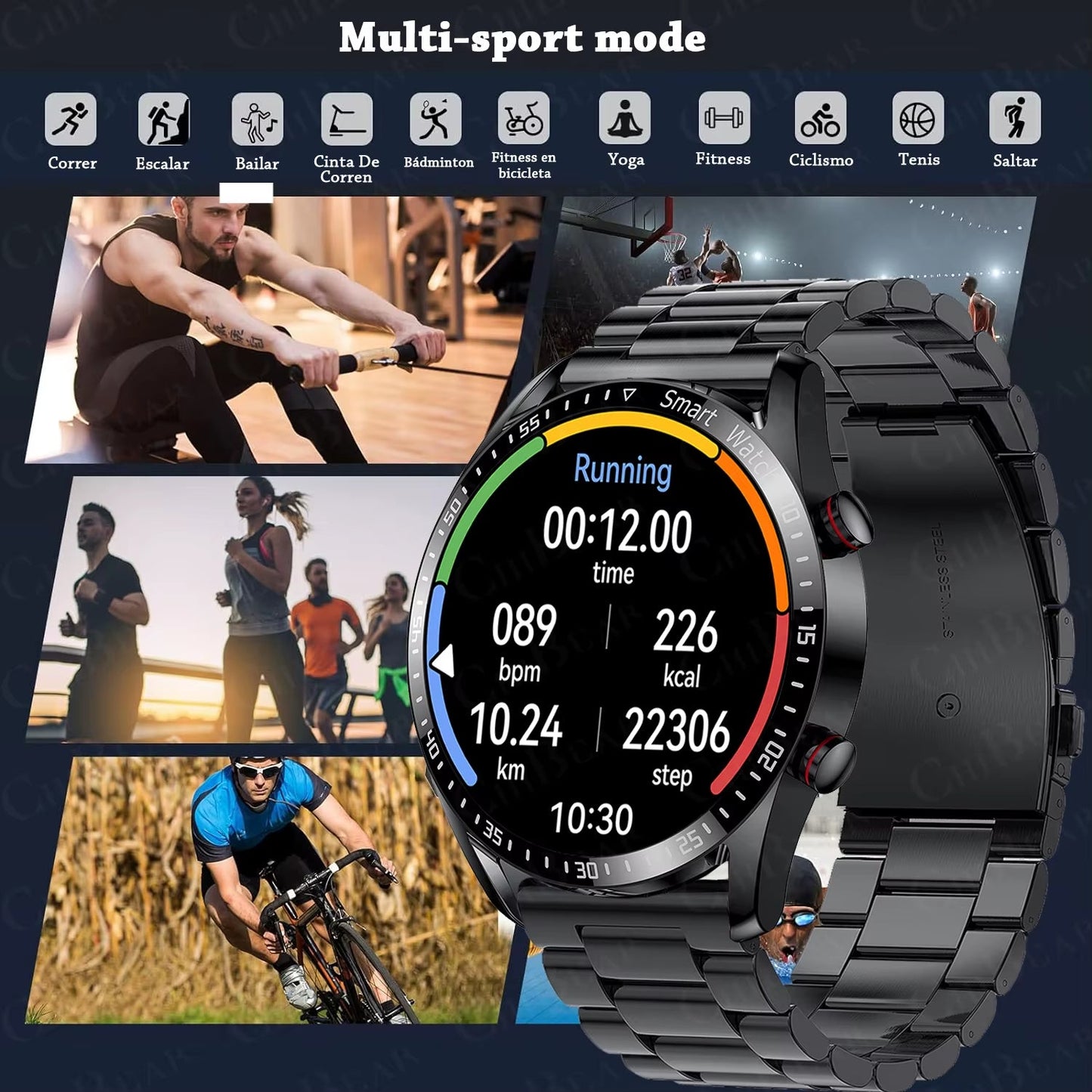 2025 New Voice Call Smart Watch Men GT Series 1.53 Inch AMOLED Screen Sports Watch ECG+PPG Health Smartwatch for Android IOS - Avero