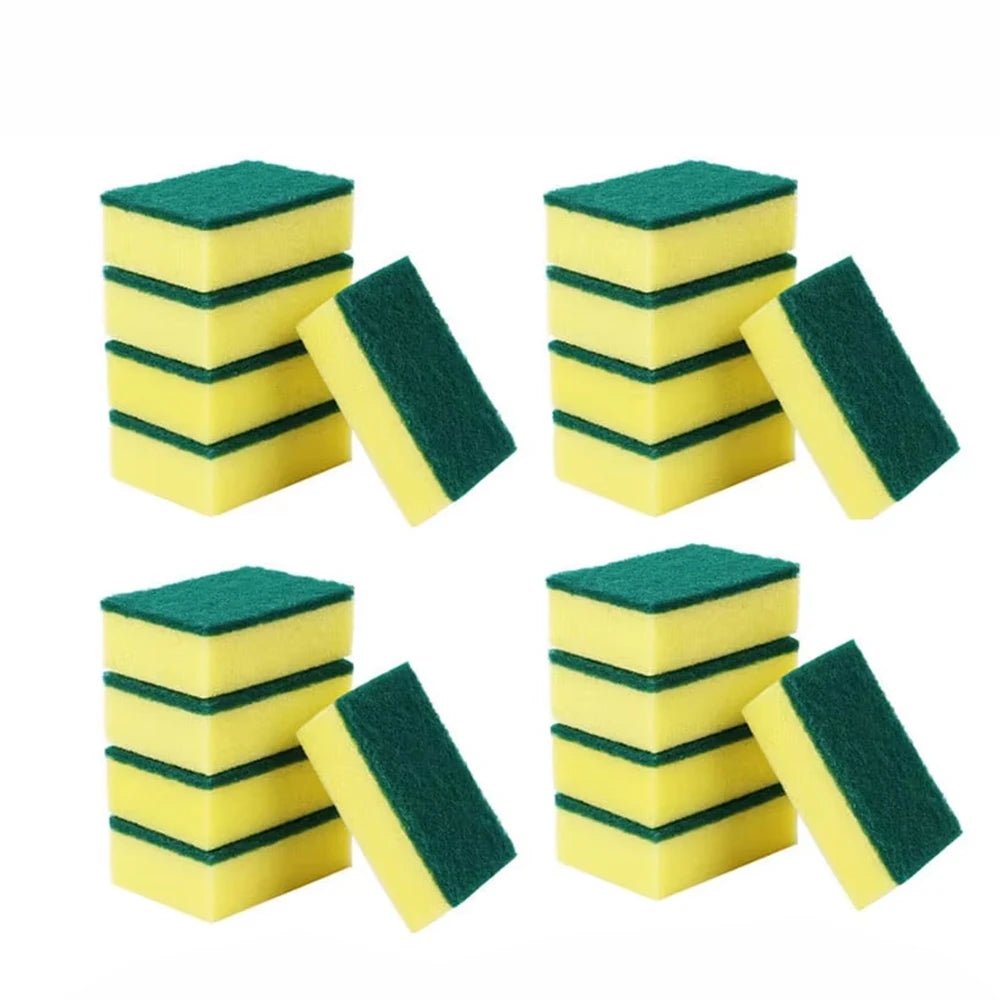 20/30PCS Dishwashing Sponge Kitchen Nano Emery Magic Clean Rub Pot Rust Focal Stains Sponge Removing Kit Cleaning Brush Sponges - Avero