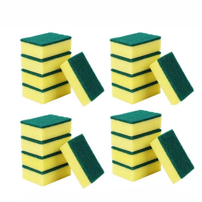 20/30PCS Dishwashing Sponge Kitchen Nano Emery Magic Clean Rub Pot Rust Focal Stains Sponge Removing Kit Cleaning Brush Sponges - Avero