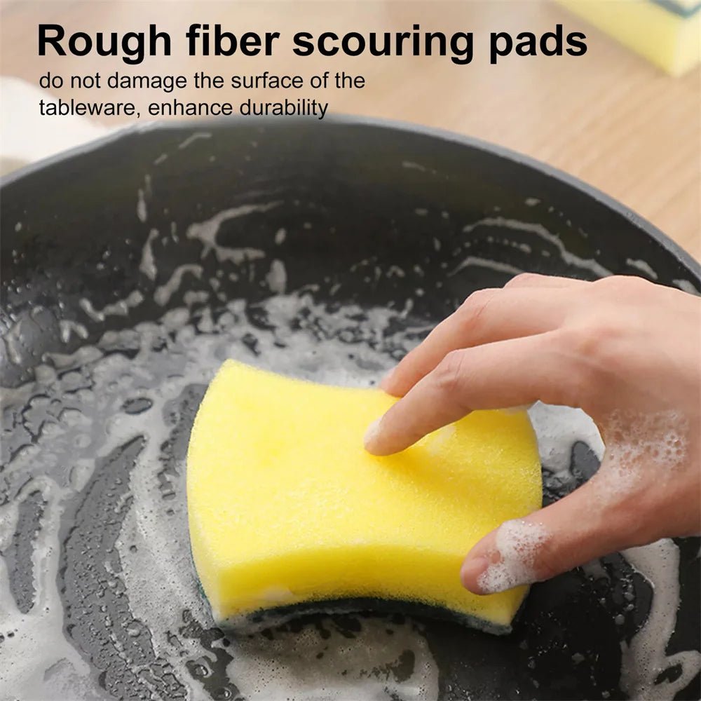 20/30PCS Dishwashing Sponge Kitchen Nano Emery Magic Clean Rub Pot Rust Focal Stains Sponge Removing Kit Cleaning Brush Sponges - Avero