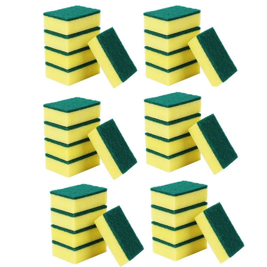 20/30PCS Dishwashing Sponge Kitchen Nano Emery Magic Clean Rub Pot Rust Focal Stains Sponge Removing Kit Cleaning Brush Sponges - Avero