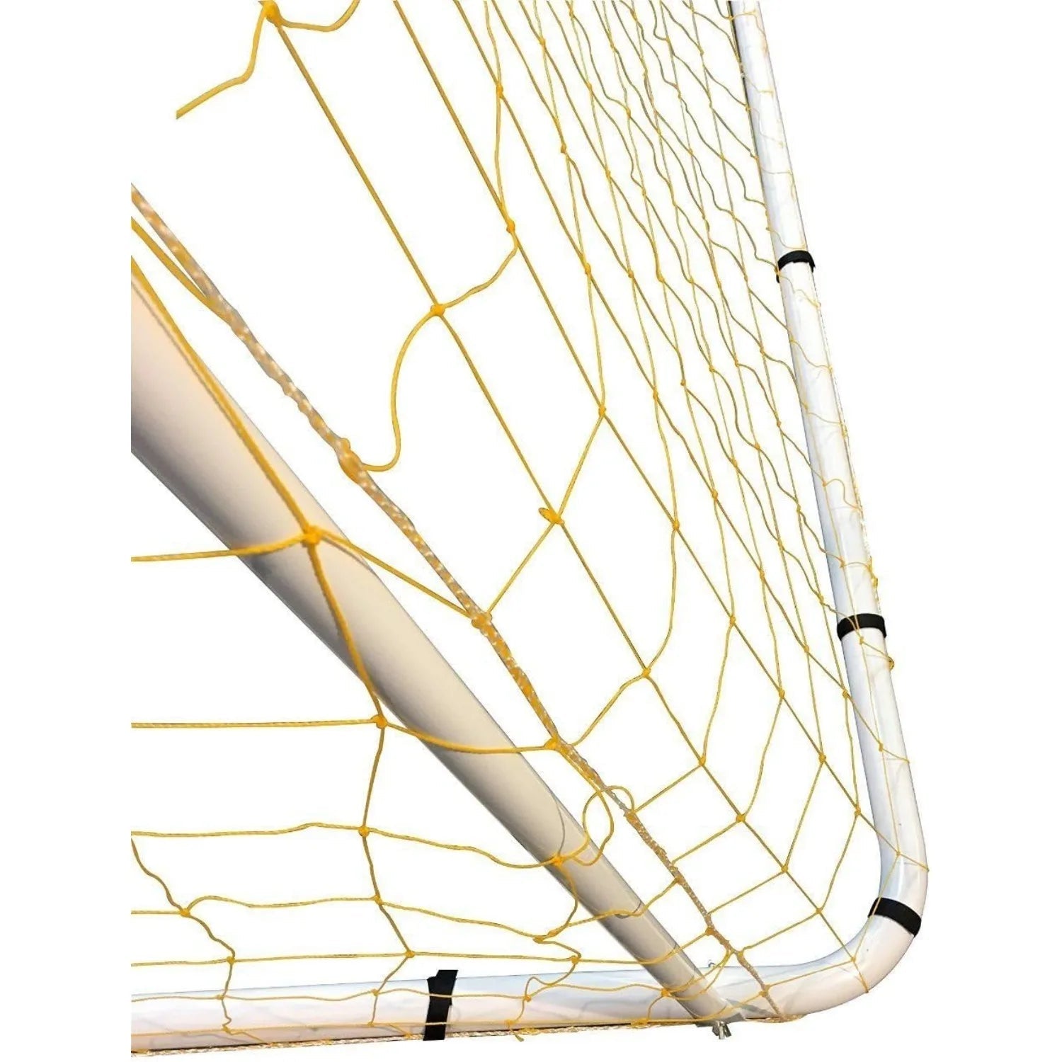 24 x 8 Ft. Official Size. Heavy Duty Steel Soccer Goal w/Net. Regulation Size Goals. Professional Practice Training Aid - Avero