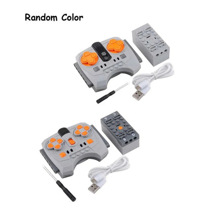 2.4G 8 - Channel Speed Control Remote Control for MOC Power Functions APP Programming Lithium Battery Box Compatible With Legoed - Avero