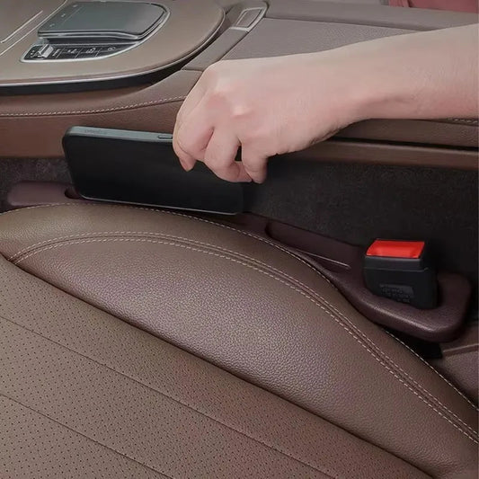 2Pcs Car Seat Gap Filler Seat Crevice Storage Box Bag Between Seats Console Organizer Decoration Interior Auto Accessories - Avero