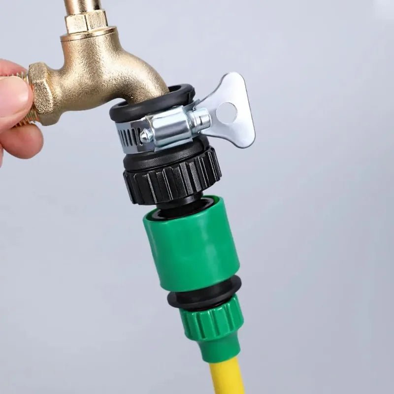 2pcs Durable Universal Water Faucet Adapter Plastic Hose Fitting Quick Connect Fitting Tap for Car Washing Garden Irrigation - Avero