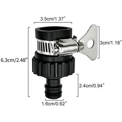 2pcs Durable Universal Water Faucet Adapter Plastic Hose Fitting Quick Connect Fitting Tap for Car Washing Garden Irrigation - Avero