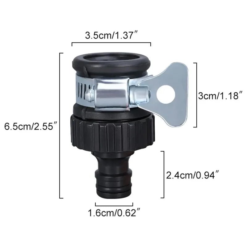 2pcs Durable Universal Water Faucet Adapter Plastic Hose Fitting Quick Connect Fitting Tap for Car Washing Garden Irrigation - Avero
