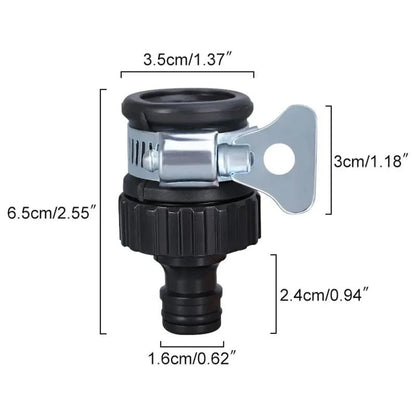2pcs Durable Universal Water Faucet Adapter Plastic Hose Fitting Quick Connect Fitting Tap for Car Washing Garden Irrigation - Avero