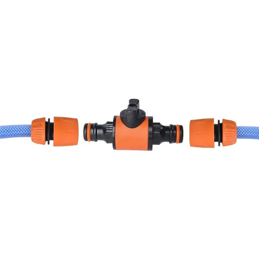 2PCS Garden Hose Shut Off Valve, Pipe Connector Coupler for Watering Irrigation System, Water Stop Repair Fitting - Avero