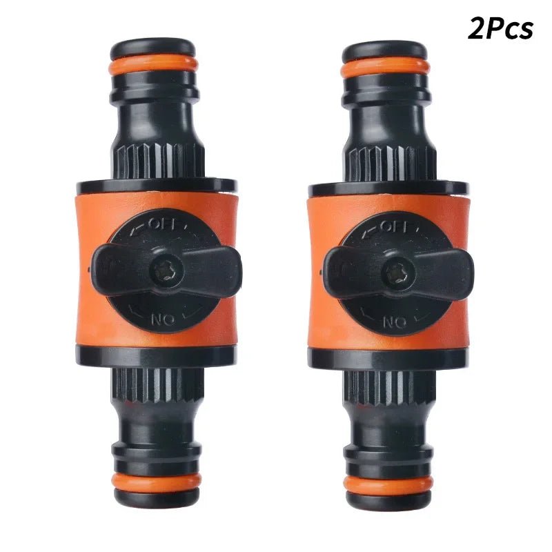 2PCS Garden Hose Shut Off Valve, Pipe Connector Coupler for Watering Irrigation System, Water Stop Repair Fitting - Avero