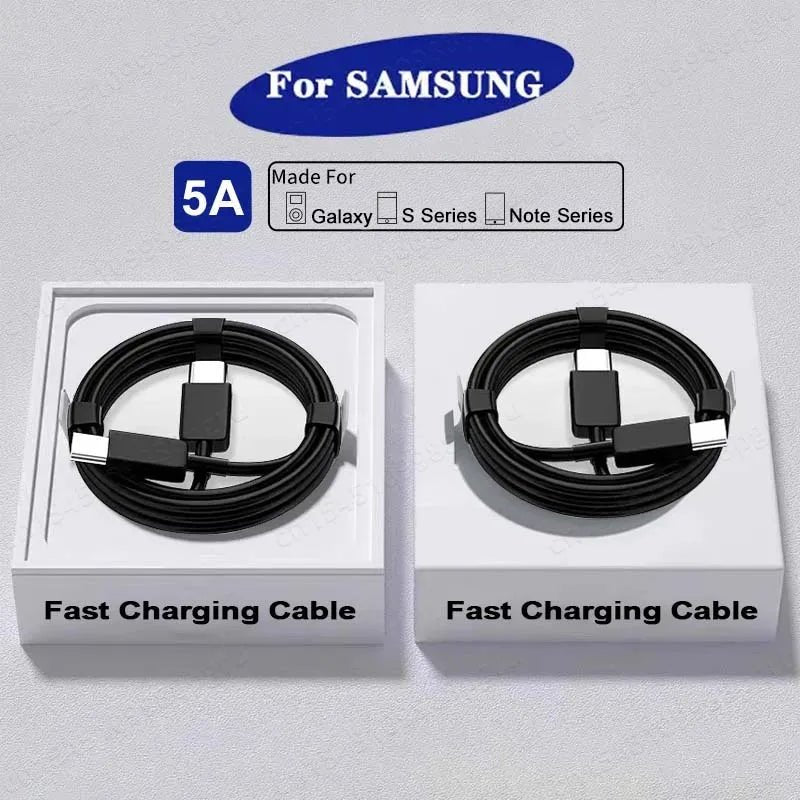2PCS PD 45W USB C Cable For Samsung Galaxy S20 S21 S22 S23 Ultra Note 10 5G 20 A53 A54 Super Fast Charging USB Type C Data Cable - Avero