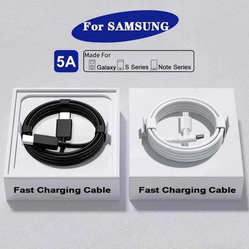 2PCS PD 45W USB C Cable For Samsung Galaxy S20 S21 S22 S23 Ultra Note 10 5G 20 A53 A54 Super Fast Charging USB Type C Data Cable - Avero