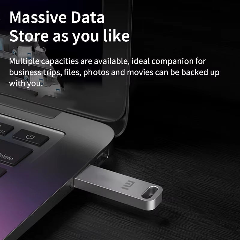 2TB Metal Flash Drive USB 3.2 Super High Speed Transfer Mini U Disk Pen Drive Type C Memory Stick Waterproof U Disk Drive - Avero