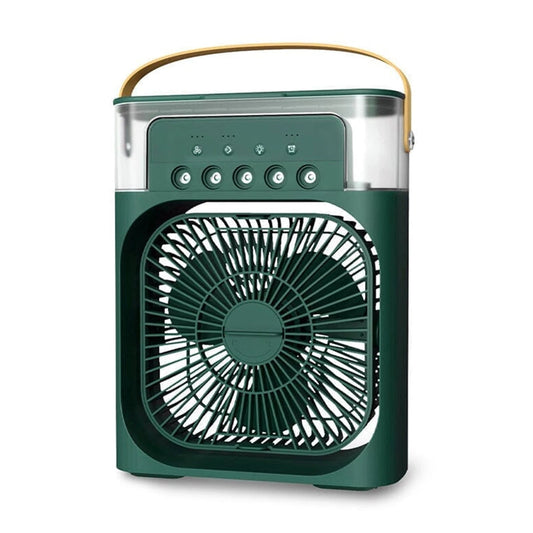 3 In 1 Fan Air Conditioners Portable USB Electric Fan LED Night Light Water Mist Fan Table Air Humidifier For Home Summer Cooler - Avero