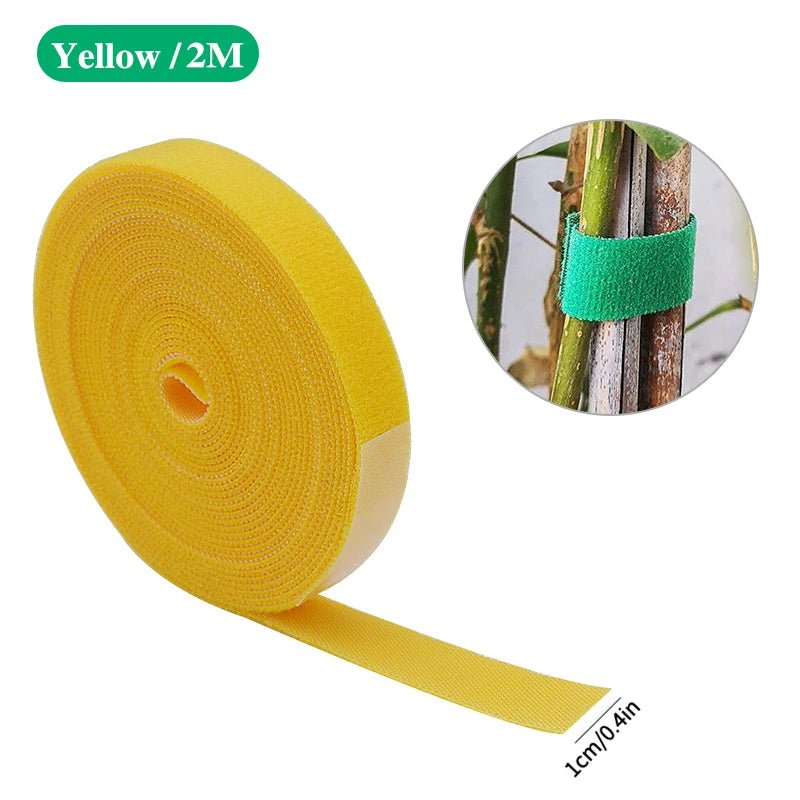 3 Rolls Green Garden Twine Plant Ties Nylon Plant Bandage Garden Hook Loop Bamboo Cane Wrap Support Garden Accessories - Avero