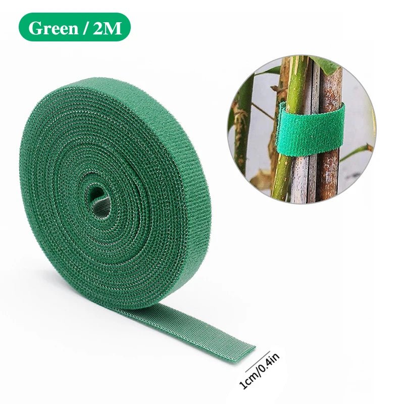 3 Rolls Green Garden Twine Plant Ties Nylon Plant Bandage Garden Hook Loop Bamboo Cane Wrap Support Garden Accessories - Avero